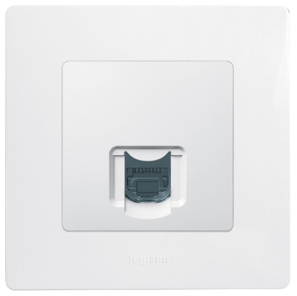 Legrand Etika Бел Розетка комп (RJ45) одинарная 5 кат. UTP