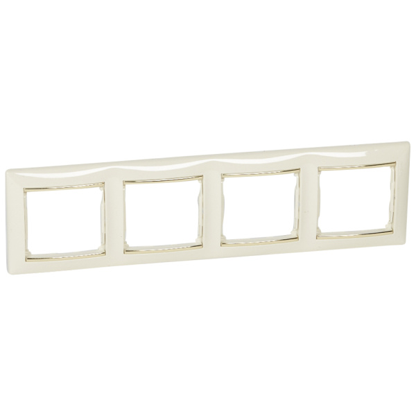 Legrand Valena Крем/Золото Рамка 4-ая горизонт.
