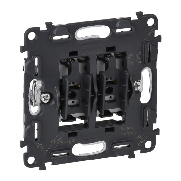 Legrand Valena Мех INMATIC Выключатель кнопочный 2-клавишный 6А 250В