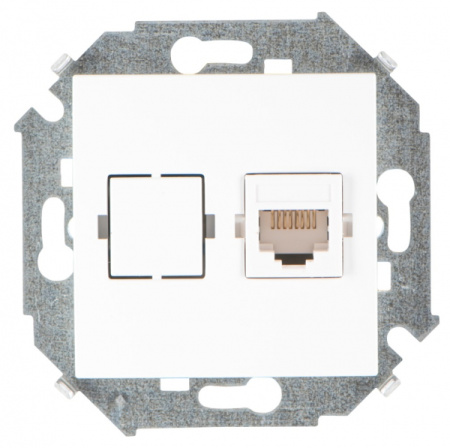 Розетка компьютерная RJ45 кат.5е  белый