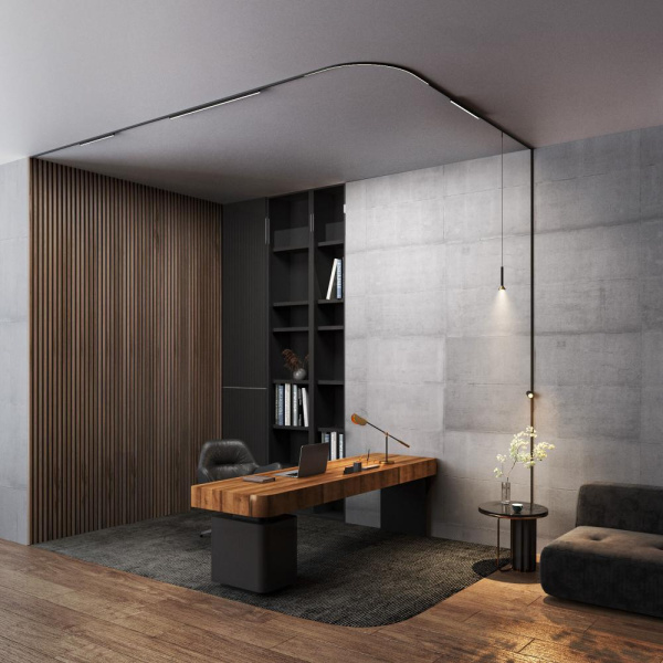 Mini Magnetic Коннектор угловой внутренний для накладного шинопровода черный 85180/00