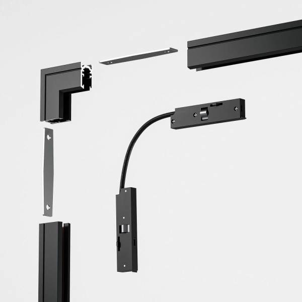 Mini Magnetic Коннектор угловой внутренний для накладного шинопровода черный 85180/00