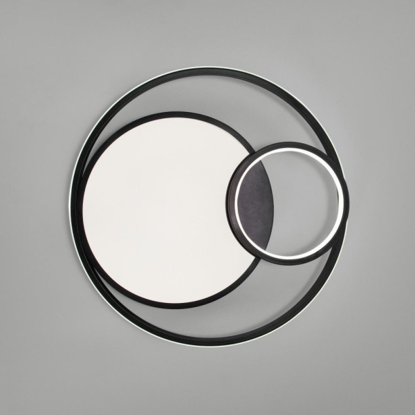 Потолочный светодиодный светильник с регулировкой яркости и цветовой температуры 90254/1 черный