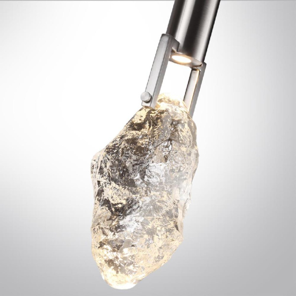 6696/5L MIDCENT ODL24 339 Подвесной светильник матовый никель/металл/стекло IP20 LED 5W 200Лм 3000K LIA