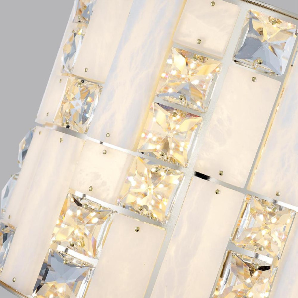 5072/28WL HALL ODL24 615 золото/прозрачный/белый/металл/хрусталь/алебастр Бра LED 15W 3700K CROSSA