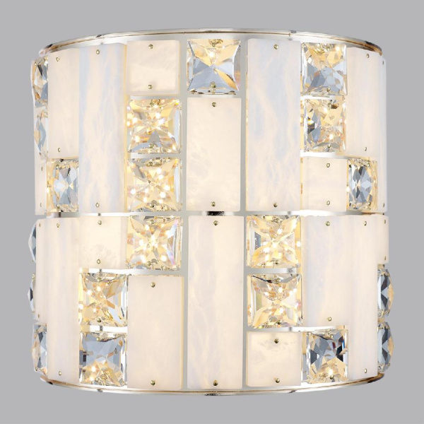 5072/28WL HALL ODL24 615 золото/прозрачный/белый/металл/хрусталь/алебастр Бра LED 15W 3700K CROSSA