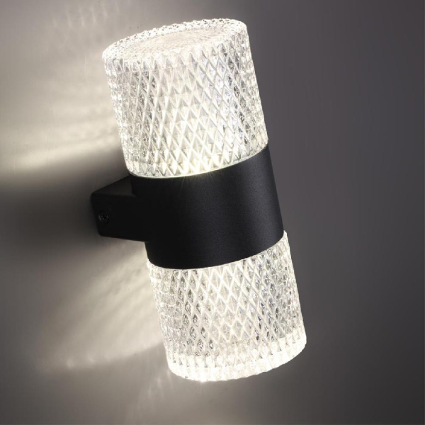 359294 STREET NT24 000 черный Светильник ландшафтный настенный IP65 LED 14W 4000K  175-265V ESTIMA