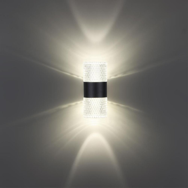 359294 STREET NT24 000 черный Светильник ландшафтный настенный IP65 LED 14W 4000K  175-265V ESTIMA