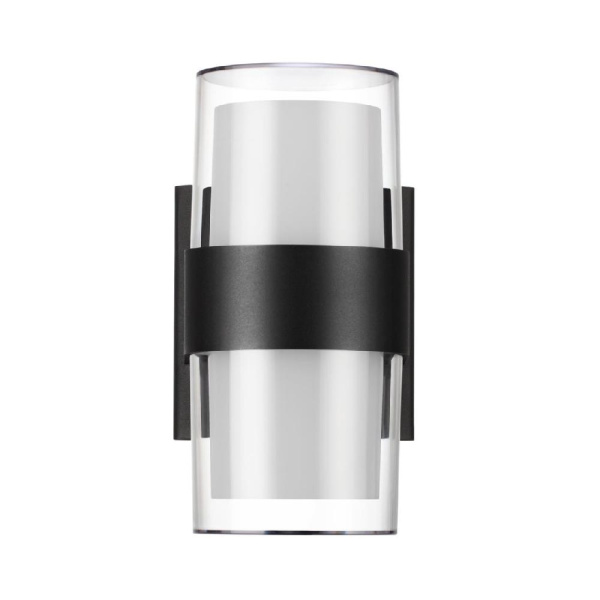 359298 STREET NT24 000 черный Светильник ландшафтный настенный IP65 LED 16W 4000K 175-265V OPAL