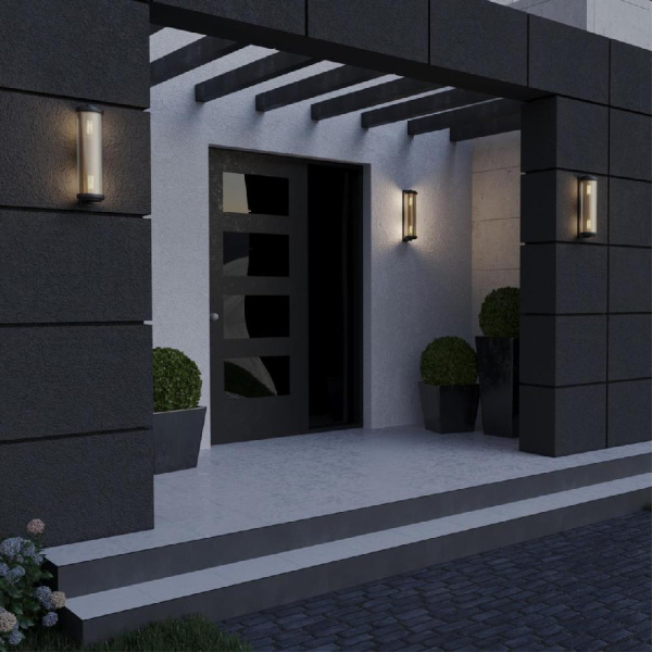 370968 STREET NT24 000 черный Светильник ландшафтный IP54 E27 2*max 25W 220-240V MATRIX