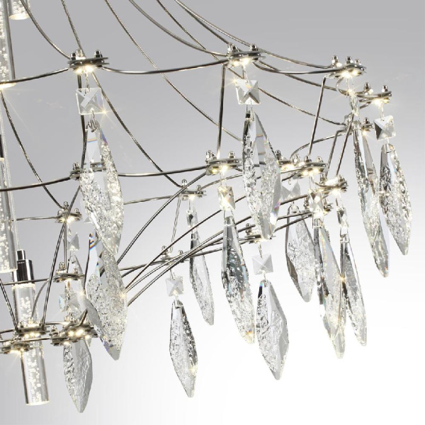 6699/51L CLASSIC ODL_EX25 81 Люстра хром/металл/хрусталь IP20 LED 51W 4000K FLAMENCO