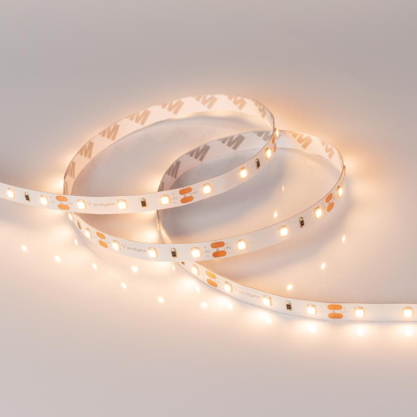 Лента RT 2-5000 12V Warm3000 (2835, 300 LED, CRI98) (Arlight, 7.2 Вт/м, IP20)