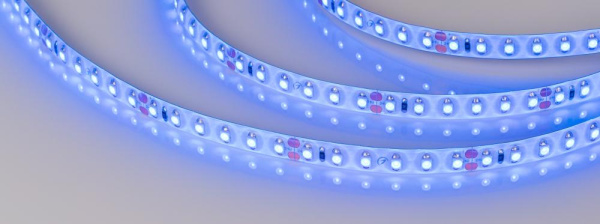 Лента RTW 2-5000SE 24V Blue 2x (3528, 600 LED, LUX) (Arlight, 9.6 Вт/м, IP65)