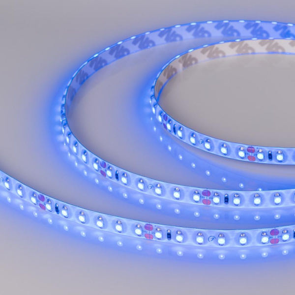 Лента RTW 2-5000SE 24V Blue 2x (3528, 600 LED, LUX) (Arlight, 9.6 Вт/м, IP65)