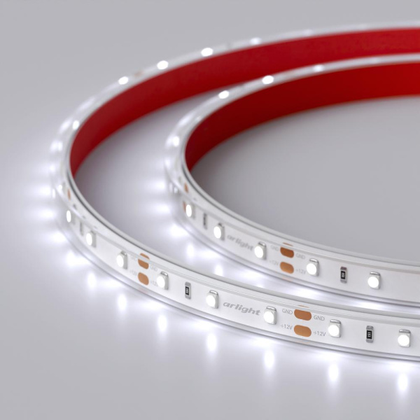 Лента RTW 2-5000PGS 12V Cool (3528, 300 LED, LUX) (Arlight, 4.8 Вт/м, IP67)