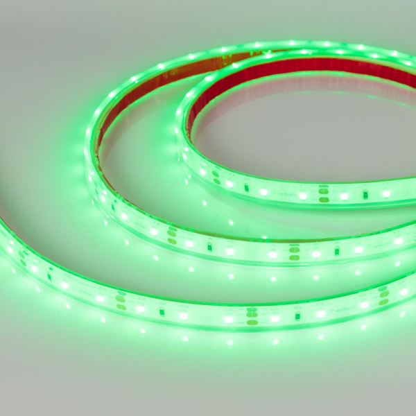 Лента RTW 2-5000PGS 12V Green (3528, 300 LED, LUX) (Arlight, 4.8 Вт/м, IP67)