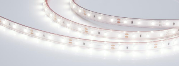 Лента RTW 2-5000PS 12V White6000 (3528, 300 LED, LUX) (Arlight, 4.8 Вт/м, IP67)