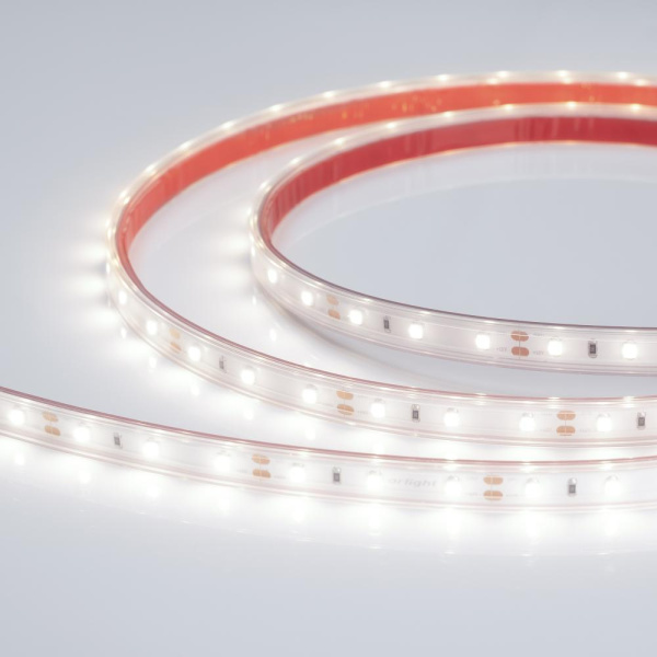 Лента RTW 2-5000PS 12V White6000 (3528, 300 LED, LUX) (Arlight, 4.8 Вт/м, IP67)