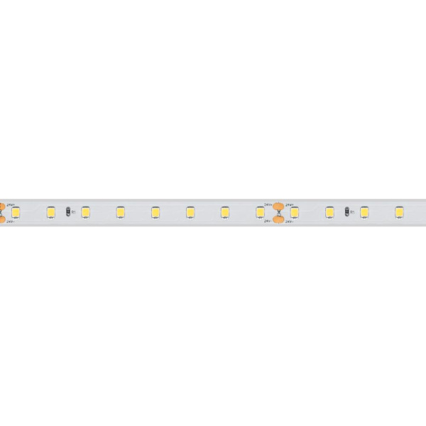 Лента RTW 2-5000PS 24V Warm3500 (2835, 80 LED/m, LUX) (Arlight, 6 Вт/м, IP67)