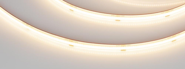 Лента герметичная COB-SE-X480-8mm 24V Warm3000 (10 W/m, IP65, 5m) (Arlight, 5 лет)