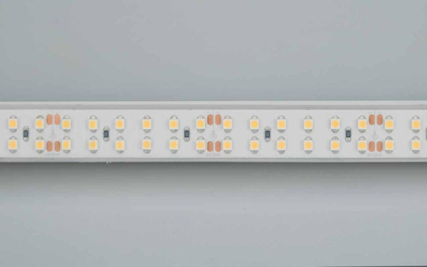 Лента RTW 2-5000P 24V Warm2700 2x2 (3528, 1200 LED, LUX) (Arlight, 19.2 Вт/м, IP66)