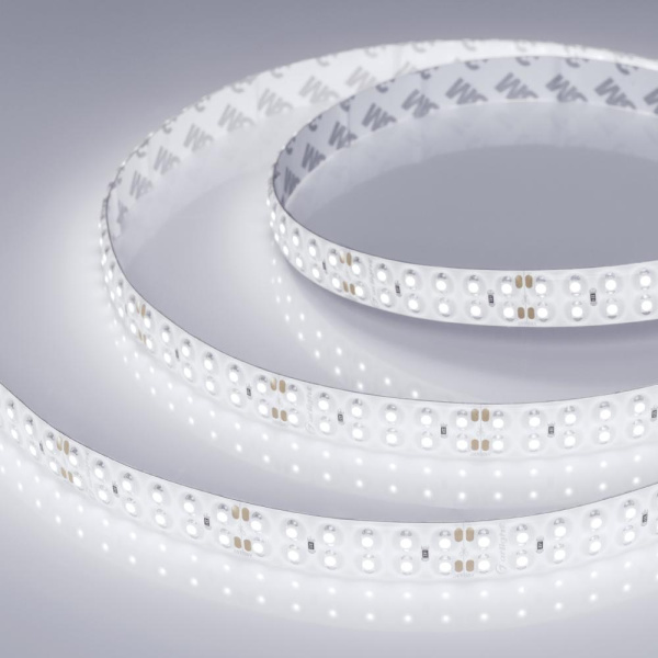 Лента RTW 2-5000SE 24V White 2x2 (3528, 1200 LED, LUX) (Arlight, 19.2 Вт/м, IP65)