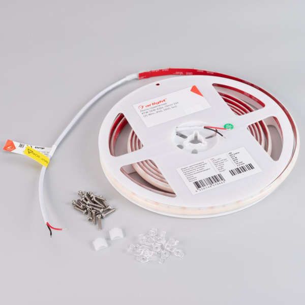 Лента герметичная RTW-SEW-A304-10mm 24V Warm3000 (25 W/m, IP65, 2835, 5m) (Arlight, 5 лет)