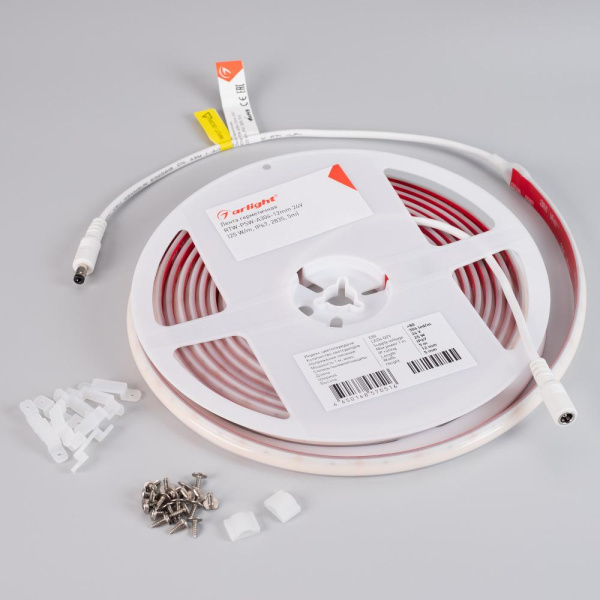 Лента герметичная RTW-PSW-A304-12mm 24V Warm3500 (25 W/m, IP67, 2835, 5m) (Arlight, 5 лет)