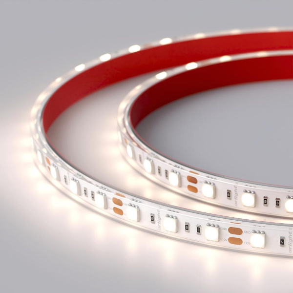 Лента RTW 2-5000PS 12V Day4000 2x (5060, 300 LED, LUX) (Arlight, 14.4 Вт/м, IP67)