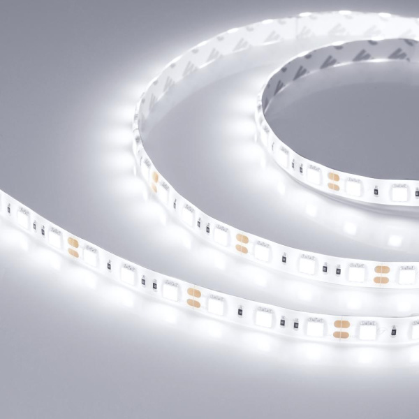 Лента RTW 2-5000SE 12V White 2x (5060, 300 LED, LUX) (Arlight, 14.4 Вт/м, IP65)