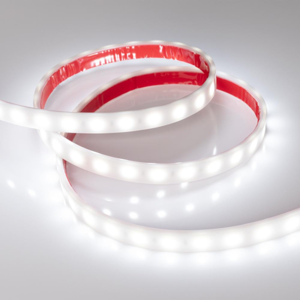 Лента RTW 2-5000PW 24V White6000 2x (5060, 300 LED, LUX) (Arlight, 14.4 Вт/м, IP66)
