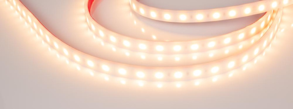 Лента RTW 2-5000PW 24V Warm2700 2x (5060, 300 LED, LUX) (Arlight, 14.4 Вт/м, IP66)