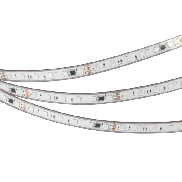Лента герметичная DMX-PS-B60-12mm 24V RGB-PX6 (14 W/m, IP67, 5060, 5m) (Arlight, -)