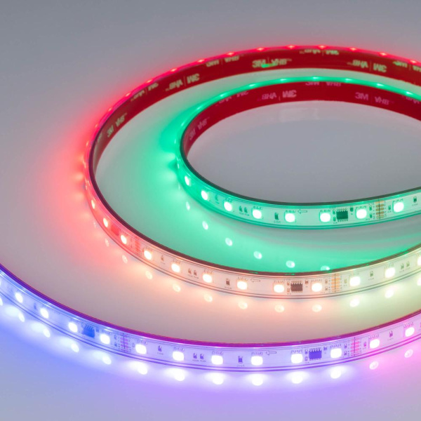 Лента герметичная DMX-PS-B60-12mm 24V RGB-PX6 (14 W/m, IP67, 5060, 5m) (Arlight, -)