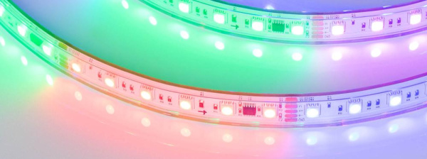 Лента герметичная DMX-PS-B60-15mm 24V RGB-PX6 (15W/m, IP67, 5060, 5m) (Arlight, -)