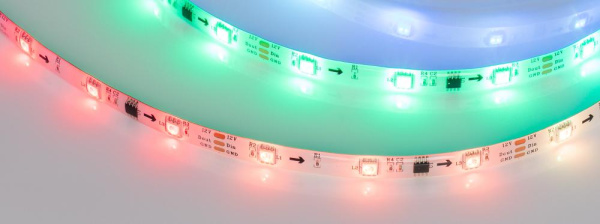 Лента герметичная SPI-SE-B30-10mm 12V RGB-PX3 (7.2W/m, IP65, 5060, 5m) (Arlight, бегущий огонь)