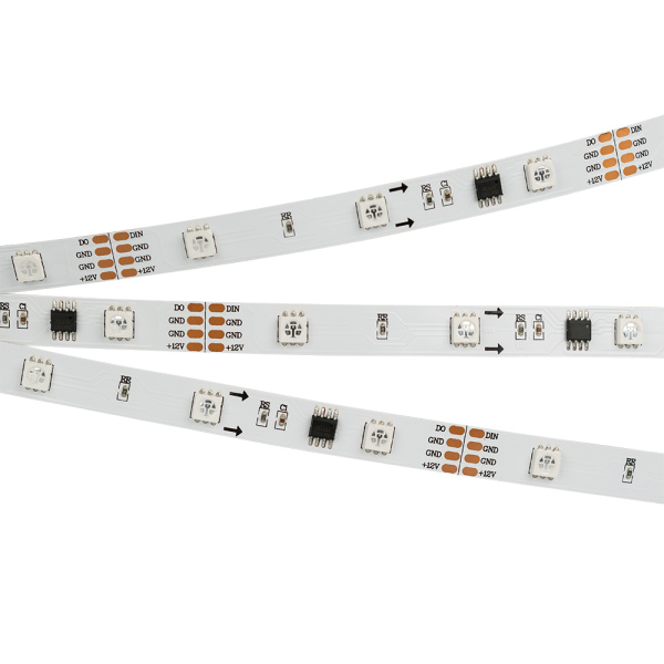 Лента SPI-5000-AM 12V RGB (5060, 150 LED x3, 1804) (Arlight, Открытый, IP20)