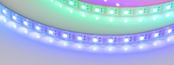 Лента герметичная SPI-P-B60-12mm 12V RGB-PX1-BPT (8 W/m, IP66, 5060, 5m) (Arlight, бегущий огонь)