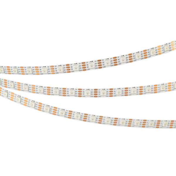 Лента SPI-B60-10mm 5V RGB-PX1-BPT (12 W/m, IP20, 5060, 5m) (Arlight, бегущий огонь)