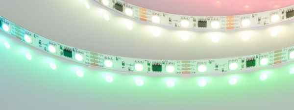 Лента SPI-B60-10mm 12V RGB-PX3-BPT (12 W/m, IP20, 5060, 5m) (Arlight, бегущий огонь)