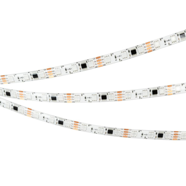 Лента герметичная SPI-SE-B60-10mm 12V RGB-PX3-BPT (12 W/m, IP65, 5060, 5m) (Arlight, бегущий огонь)