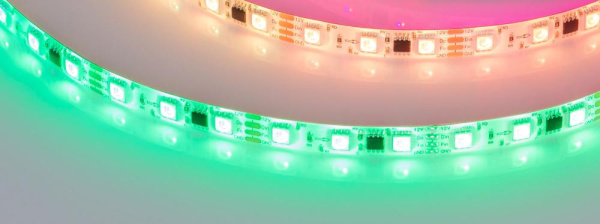Лента герметичная SPI-SE-B60-10mm 12V RGB-PX3-BPT (12 W/m, IP65, 5060, 5m) (Arlight, бегущий огонь)