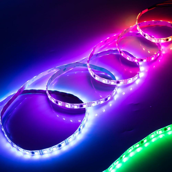 Лента SPI-5000SE-5060-60 12V Cx3 RGB-Auto (10mm, 13.2W/m, IP65) (Arlight, Закрытый, IP65)