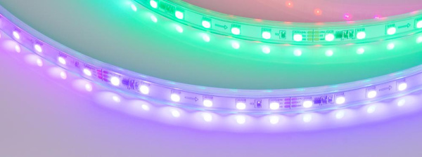 Лента герметичная SPI-P-F72-11mm 24V RGB-PX6 (14.4 W/m, IP66, 3535, 5m) (Arlight, бегущий огонь)