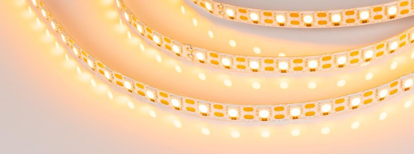 Лента RT 2-5000 12V Cx1 Yellow 2x (5060, 360 LED, LUX) (Arlight, 15.6 Вт/м, IP20)