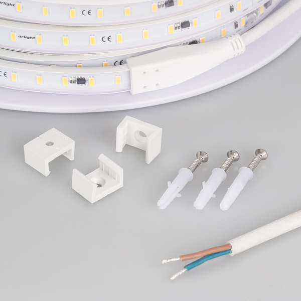 Лента ARL-50000PC-220V White6000 (3056, 72 LED/m, IP65) (Arlight, 14 Вт/м, IP65)