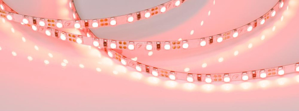 Лента RT 2-5000 12V Red 5mm 2x (3528, 600 LED, LUX) (Arlight, 9.6 Вт/м, IP20)
