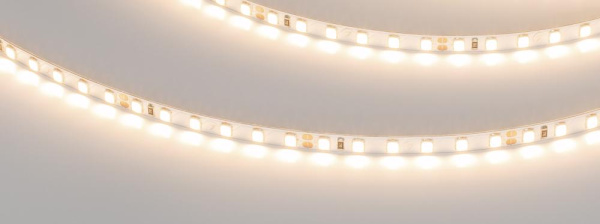 Лента UL-A120-5mm 24V Warm3000 (9.6 W/m, IP20, 5m) (Arlight, 7 лет)