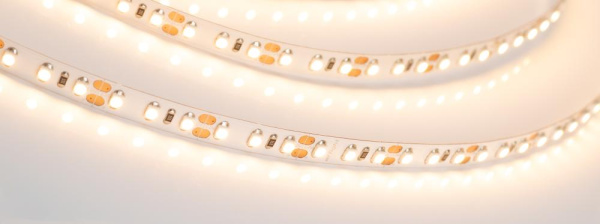 Лента RT 2-5000 12V Warm2700 2x (3528, 600 LED, LUX) (Arlight, 9.6 Вт/м, IP20)