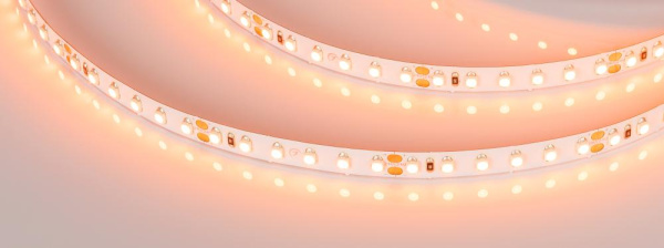 Лента RT 2-5000 24V Orange 2x (3528, 600 LED, LUX) (Arlight, 9.6 Вт/м, IP20)